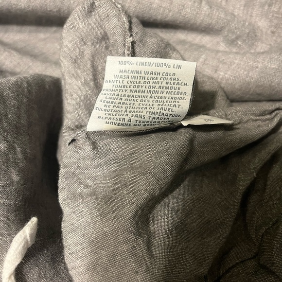 Gently Used Restoration Hardware Linen Duvet Cover - King/Cal King Graphite - Picture 6 of 9